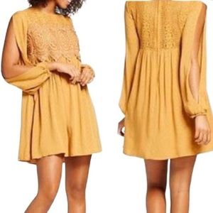 SOLD 🌿 BOHO YELLOW DRESS